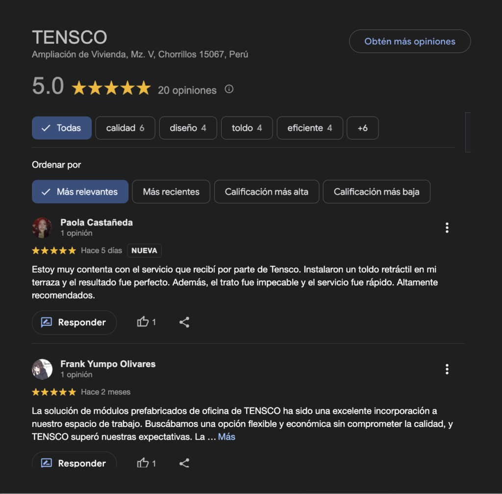 Información que puedes encontrar en Google Mi Negocio